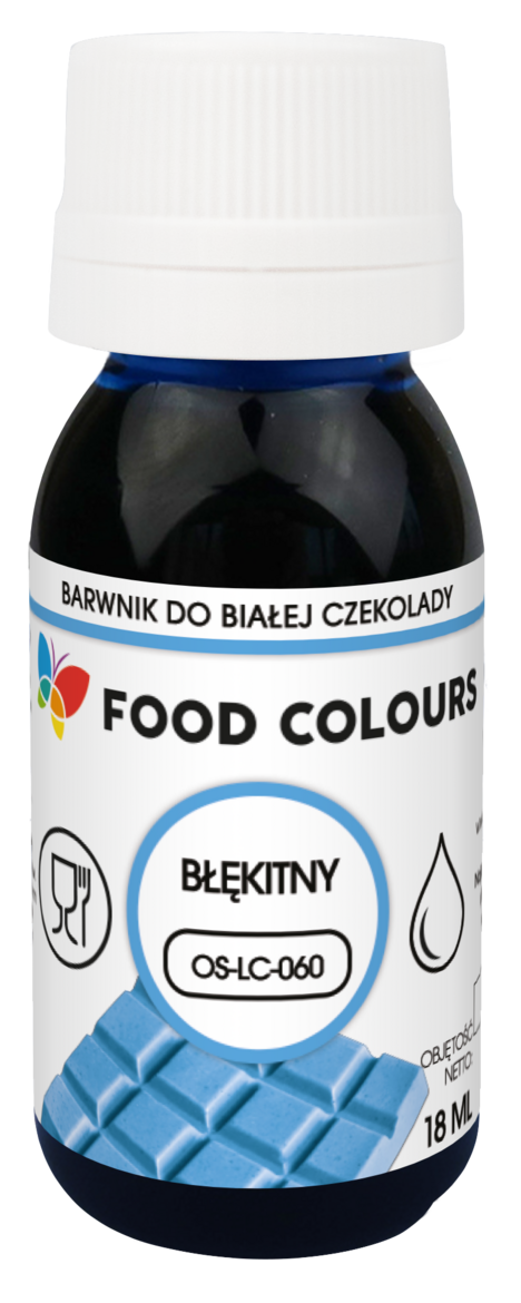 Краситель бриллиантовый синий для белого шоколада 18мл